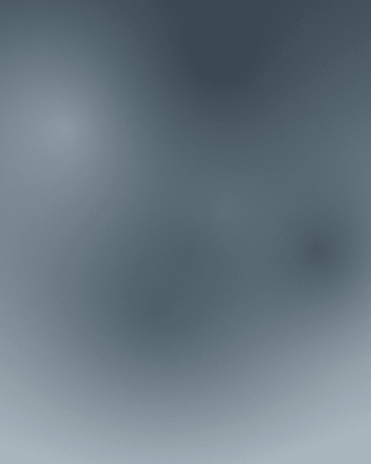 Grey-blue abstract painting with rain-like vertical strokes